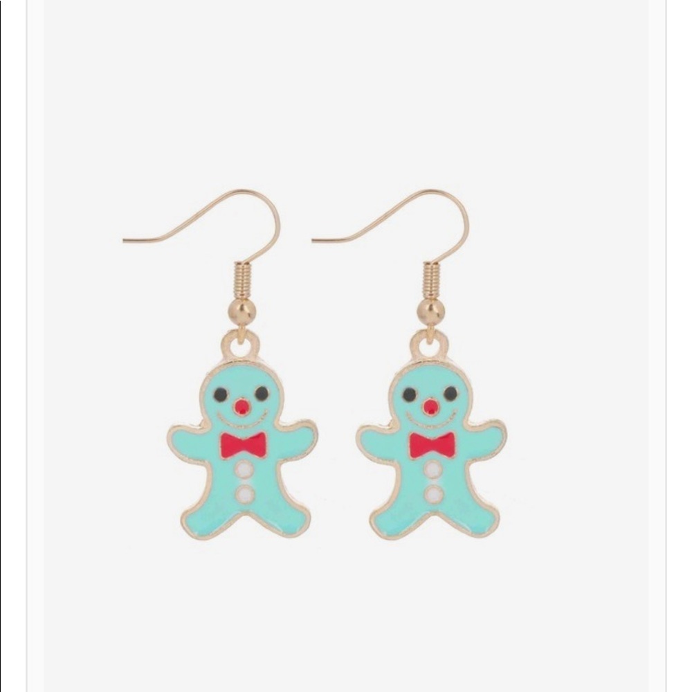 Gingerbread dangle earrings